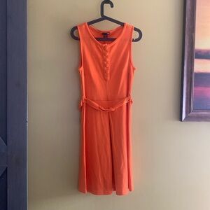 H&M retro fit orange dress.